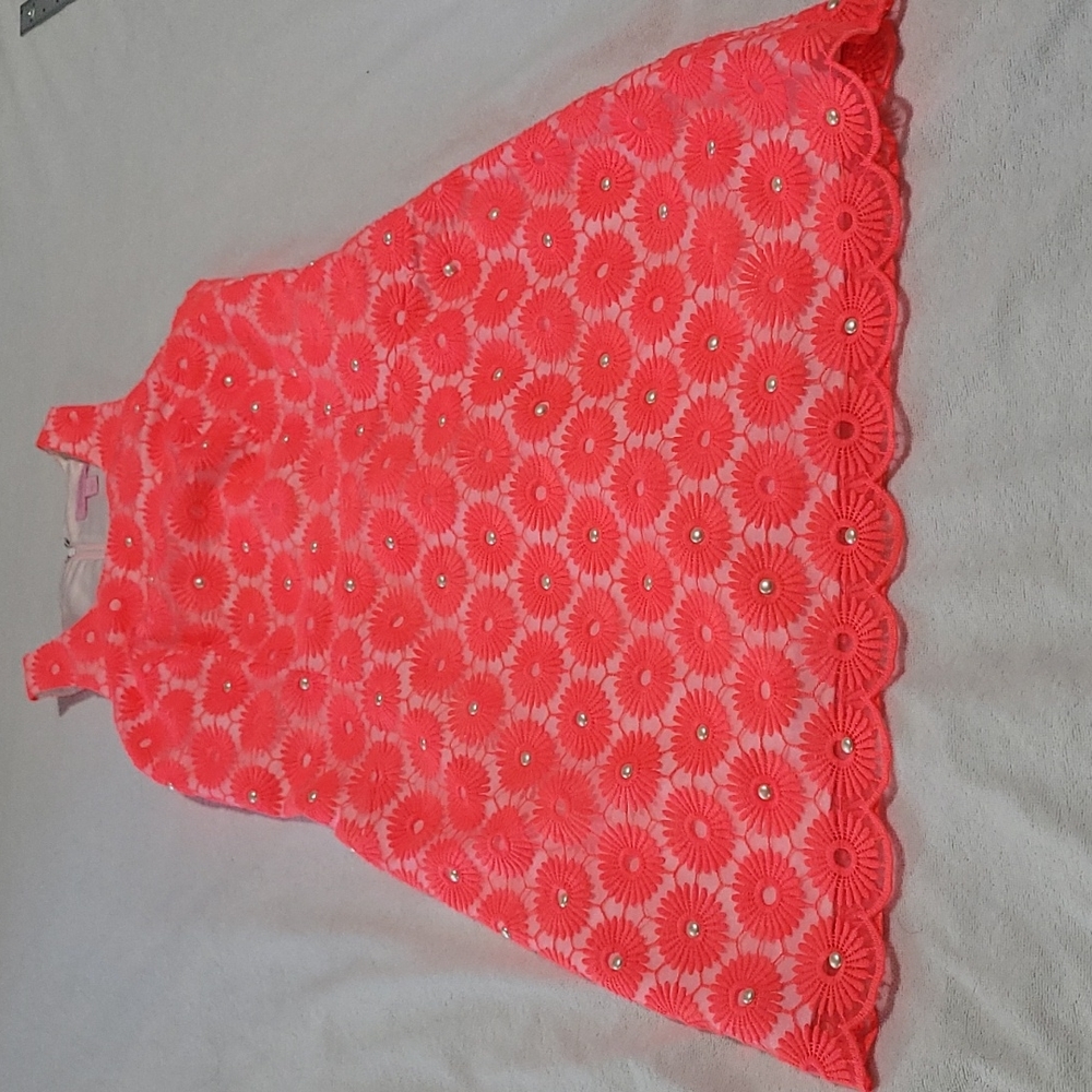 Lilly Pulitzer Pearl Dress in Fiesta Pink
